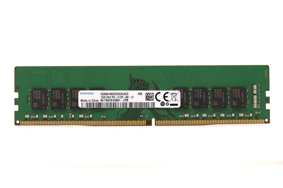 Samsung 16GB 2Rx8 PC4-2133P-UB1-10 Non-ECC Unbuffered Memory M378A2K43BB1-CPB - Image 1 of 2