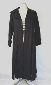 Langer schwarzer Gehrock von Subterranea #5 Gothic Punk Steampunk Schnürung Gr. M gebraucht, in einwandfreiem Zustand - Bild 1 von 4