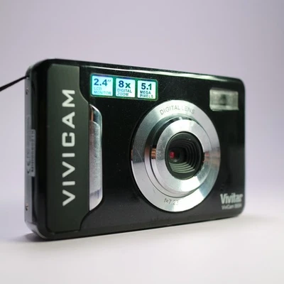 Vivitar Digital Camera Vivicam 5024 5.1MP Black Tested - Image 1 of 4