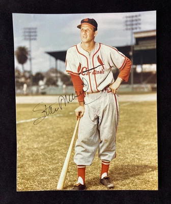 Stan Musial St. Louis Cardinals HoF signed autographed 8x10 photo - Image 1 of 3