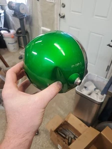 1971-73 Honda SL125 headlight bucket, ring, and original headlight Green - Picture 1 of 9