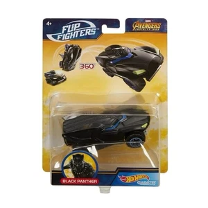 New Marvel Comics Flip Fighters Hot Wheels BLACK PANTHER Flipping Action 1/43Car - Picture 1 of 1