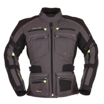 Modeka Motorradjacke Tacoma II grau / schwarz Herrenjacke wasserdicht  Protektor - Bild 1 von 2