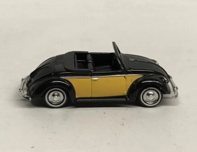 HO Busch 46705 Volkswagen Hebmuller Cabriolet Convertible  Black Yellow 1/87 - Image 1 of 4