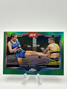 2025 Topps UFC Chrome Tatiana Suarez Green Refractor #/99 - Bild 1 von 2