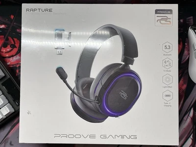 PROOVE Rapture Wireless Gaming Headset – Bluetooth 5.3, 2.4G, Tri-Mode, RGB - Bild 1 von 2
