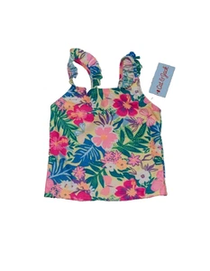 Cat & Jack Girl's Floral Swimwear Top Size XS (4/5) - Picture 1 of 3