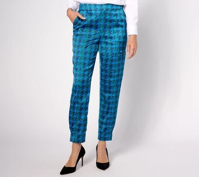 Isaac Mizrahi Live! Women's Petite Pants PL Stretch Sateen Multi-colored A624660 - Image 1 of 4