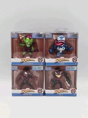 Marvel Spider-Man – Jada Toys Die-Cast Figures – Complete Set of 4  - Image 1 of 4