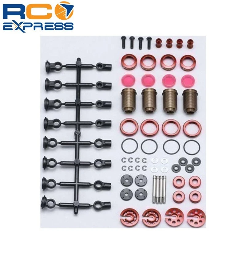 Conjunto de amortecedores Yokomo Big Bore: série Yd-2 (vermelho) (Y2-Sbbsr-YOKY2-SBBSRA - Imagem 1 de 1