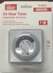 Projektquelle 24 Stunden Timer 0148297 1 Stecker Beleuchtung Countdown Innenbereich - Bild 1 von 1