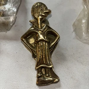 Vintage Popeye Olive Oly Messing Quetschclip Sammlerstück Cartoon Comic KOSTENLOSER VERSAND - Bild 1 von 3