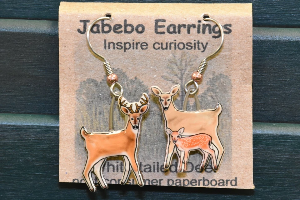 Pendientes Jabebo ciervo cola blanca Foto 1 de 1