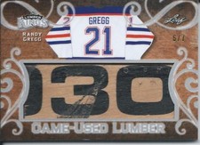 2017 Leaf Lumber Kings RANDY GREGG 6/7 Silver Stick Game Used Lumber #GUL-29