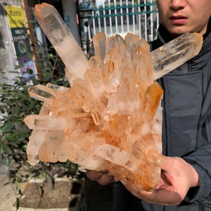 13.86LB A+++Large Natural white Crystal Himalayan quartz cluster /mineralsls 22 - Picture 1 of 13
