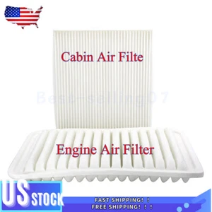 CABIN & AIR FILTER COMBO FOR TOYOTA CAMRY 2.5L 2.4L ENGINE 2007-2017 17801-0H050 - Picture 1 of 7