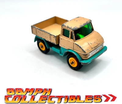 Nice Lesney MATCHBOX #49 Tan & Turquoise Unimog Truck Vintage - Image 1 of 4