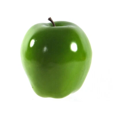 Manzana Artificial Washington Grande Plástico Fruta Oblonga Manzanas Verdes Falsa Foto 1 de 4