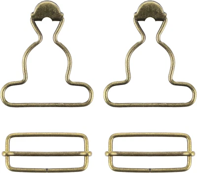 2 pares de clips de hebilla de repuesto para peto para mamelucos babero Foto 1 de 4