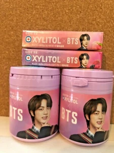 UNOPENED Set of 4【BTS × XYLITOL】Gum Tub and Stick Japan Edition JIN Ver. - Picture 1 of 1