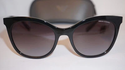 Gafas de sol Armani Exchange nuevas Cateye negras grises AX4094S 81588G 54 19 140 Foto 1 de 4