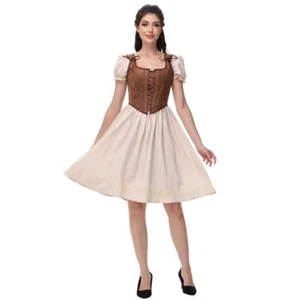 Medieval Women Waistcoat Corset Vest Renaissance Bustier Corset Tops - Picture 1 of 14