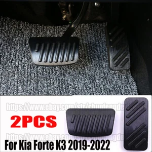 For Kia Forte K3 2019-22 Black Aluminum Brake & Gas Pedal Accelerator Pad Cover - Foto 1 di 5