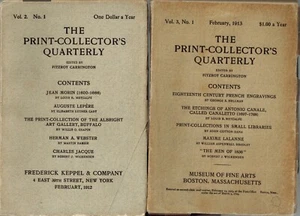 2 Issues of The Print Collector's Quarterly Feb 1912 & Feb 1913, Collectible Art - Picture 1 of 3