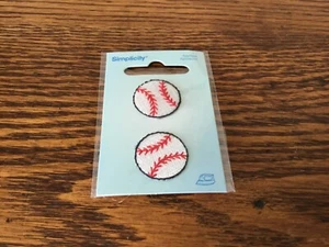 Simplicity Appliqué Baseball Baseballs Package of 2 Crafts Crafting New in Pack - Picture 1 of 1