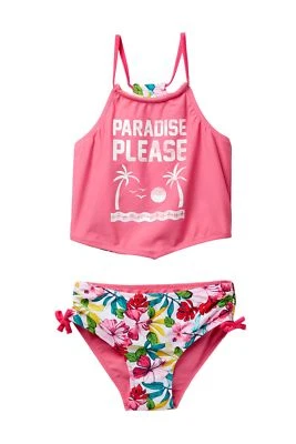 Traje de baño reversible Tommy Bahama para niñas grandes, rosa paraíso, 14 Foto 1 de 2
