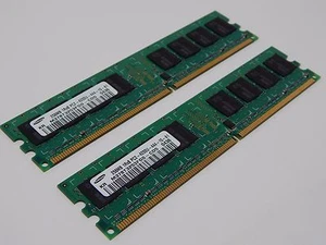 Samsung RAM Memory 2X 256MB PC2 4200U 444 Desktop Memory KR M378T325FG0-CD5 - Picture 1 of 5