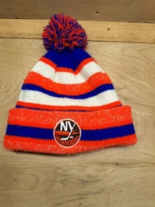 NHL NY ISLANDERS POLAR FORRADO INVIERNO GORRO SOMBRERO LISTO PARA LA TEMPORADA ISLAS - Imagen 1 de 3