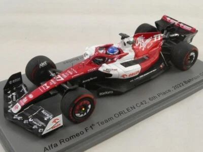 Spark Alfa Romeo Orlen C42 #77 Valtteri Bottas Bahrain GP 2022 1/43 S8517 - Immagine 1 di 3