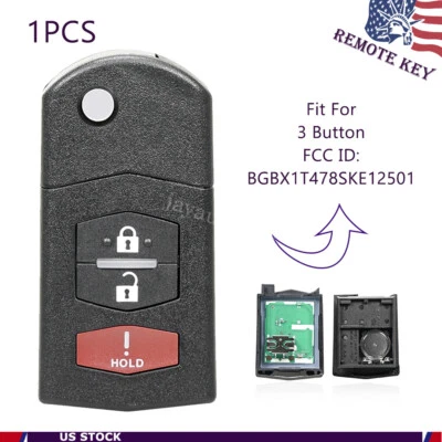 For 2006 2007 2008 2009 2010 2011 2012 2013 2014 2015 Mazda 5 Key Car Remote Fob - Image 1 of 4