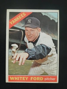 Tarjeta de béisbol 1966 Topps #160 Whitey Ford (VG) Bargin Bin - Imagen 1 de 2