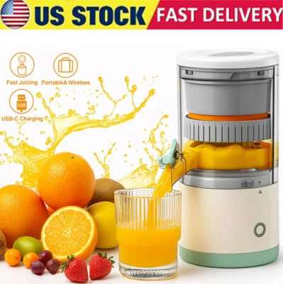Electric Citrus Juicer Rechargeable Hands-Free Masticating Orange Lemon Squeezer - Image 1 of 4