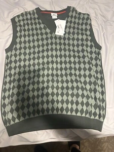 Lacoste Sweater Vest Mens 2XL Diamond Pattern Sleeveless - Picture 1 of 3