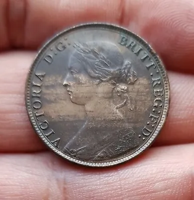 1874 VICTORIA - HALFPENNY (1/2 Penny)...F314 Very Rare • 363.62£