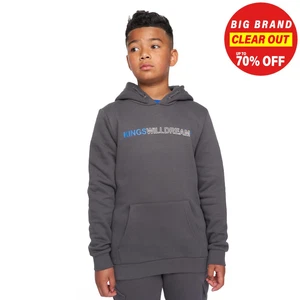 Kings Will Dream Quinn Junior Boys Hoodie Smart Casual Everyday Jacket Grey - Picture 1 of 3