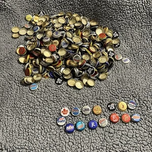 Beer Bottle Metal Caps 4 Pounds Bottle Some Dents Collectors Crafts - Picture 1 of 11