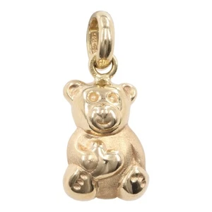 14k Yellow Gold Teddy Bear Pendant (PZ1004280) - Picture 1 of 7