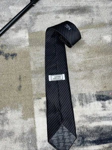 Corbata de hombre Gianni Versace negra vintage rara años 90 hecha en Italia - Imagen 1 de 9