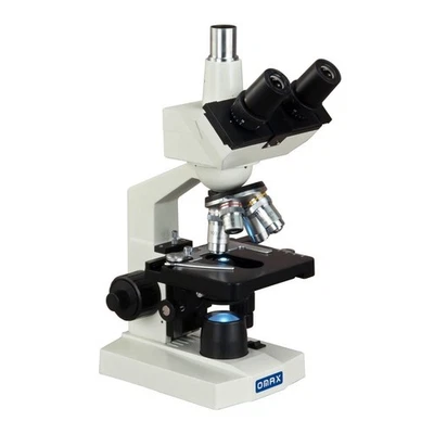 OMAX M83E 40X-2500X LED Trinocular Lab Compound Microscope w/ Mechanical Stage - Image 1 of 4