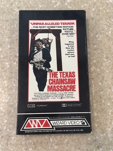 Texas Chainsaw Massacre VHS Wizard Video 1st Release Rare Horror - Picture 1 of 13