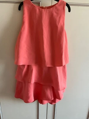 Girls  River Island  Orange Ruffled Playsuit Age 8 Years BNWT RRP £25 - Image 1 of 4