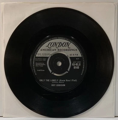 Roy Orbison Only The Lonely London 45 1960 - Image 1 of 2