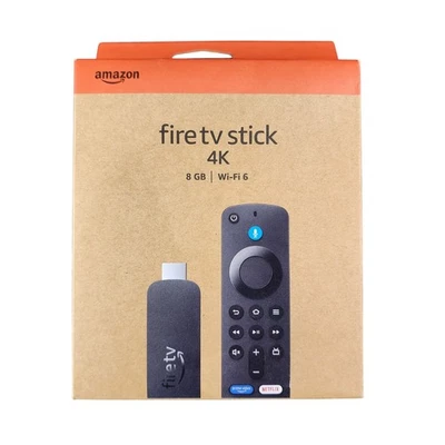 Amazon  Fire TV Stick 4K 2nd Gen Streaming Netflix Prime Wi-Fi6 HDR10+ New 95898 - Image 1 of 4