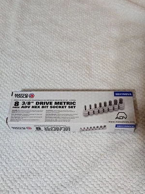 Набор из 8 метрических шестигранных головок Matco Tools ADV SBXYM8VA 3/8 дюйма, НОВЫЕ - Изображение 1 из 4