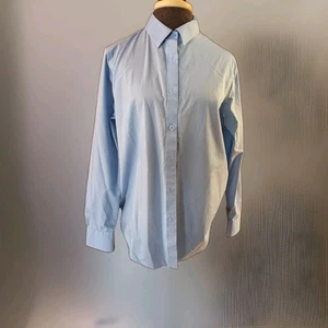 Jones New York Signature Blue Stretch Easy Care Button-Up Shirt Damen M - Bild 1 von 6