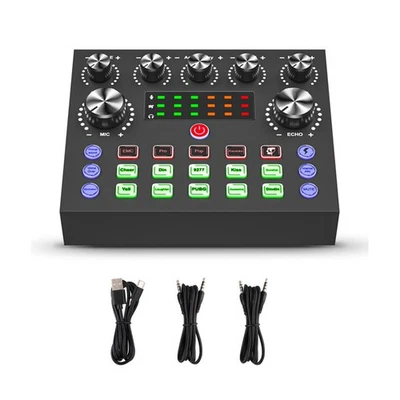 1set V8S Sound Card Professional Audio Equipment For Live Steaming and Karaoke - Image 1 of 4